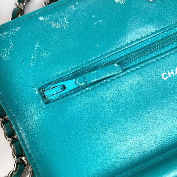 CHANEL Crossbody CC Mark Quilted Matelasse Chain Long Wallet Shoulder Bag - Picture 12 of 16